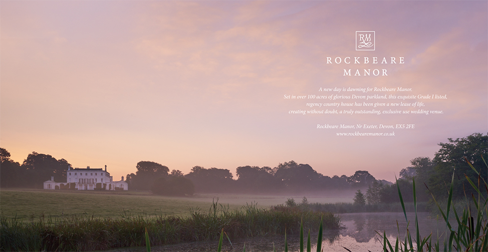 print design landscape image of Rockbeare Manor